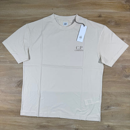 C.P. Company 30/1 Jersey Logo T-Shirt in Frozen Dew