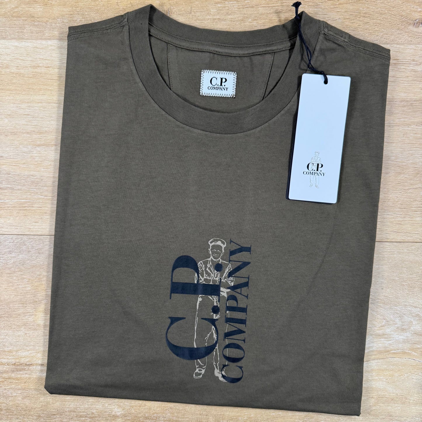 C.P. Company 30/1 Jersey T-Shirt in Ivy Green
