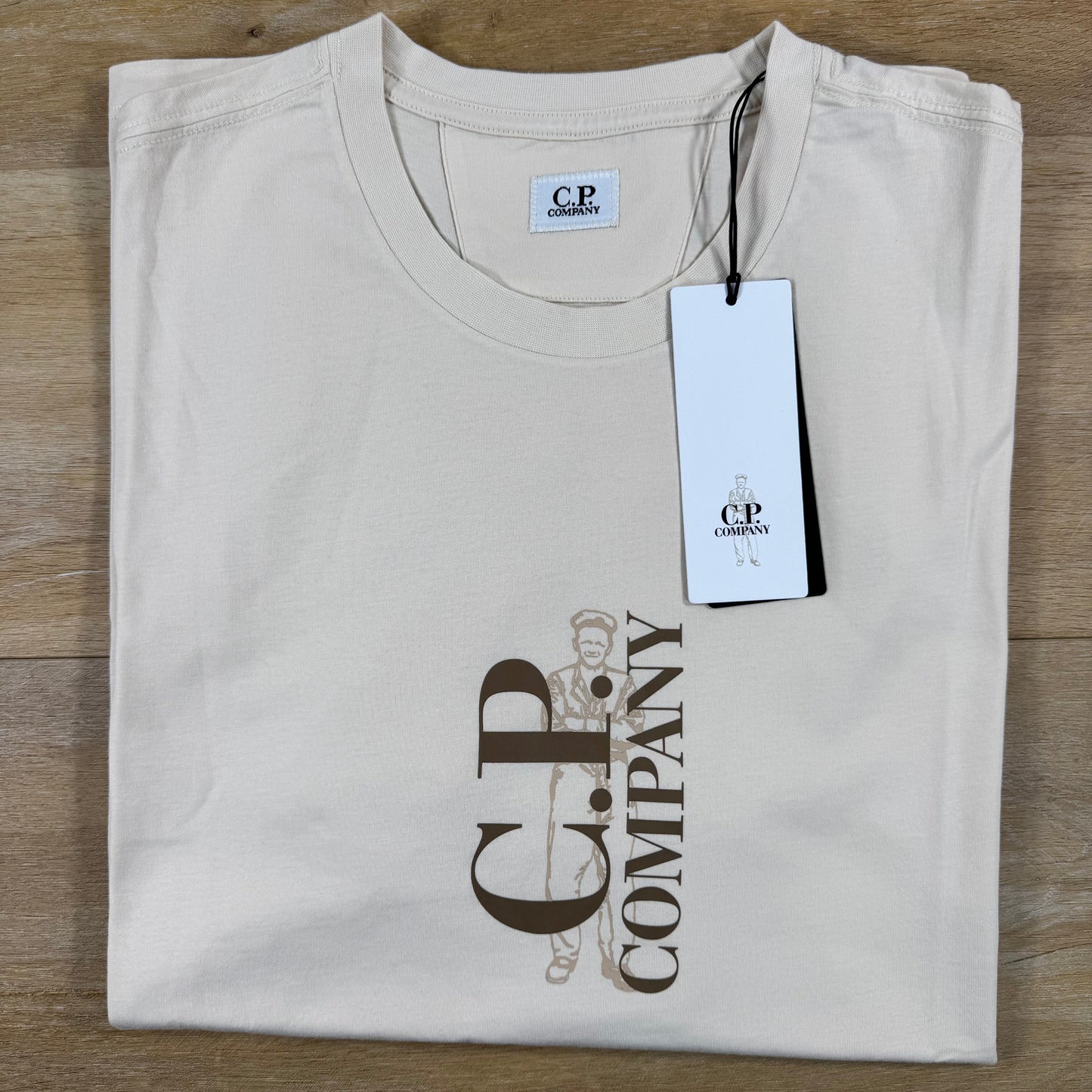 C.P. Company 30/1 Jersey T-Shirt in Frozen Dew