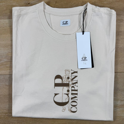 C.P. Company 30/1 Jersey T-Shirt in Frozen Dew
