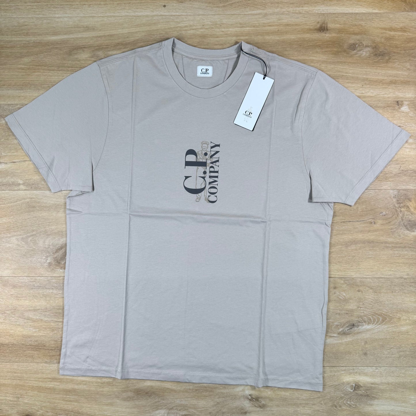 C.P. Company 30/1 Jersey T-Shirt in Dove