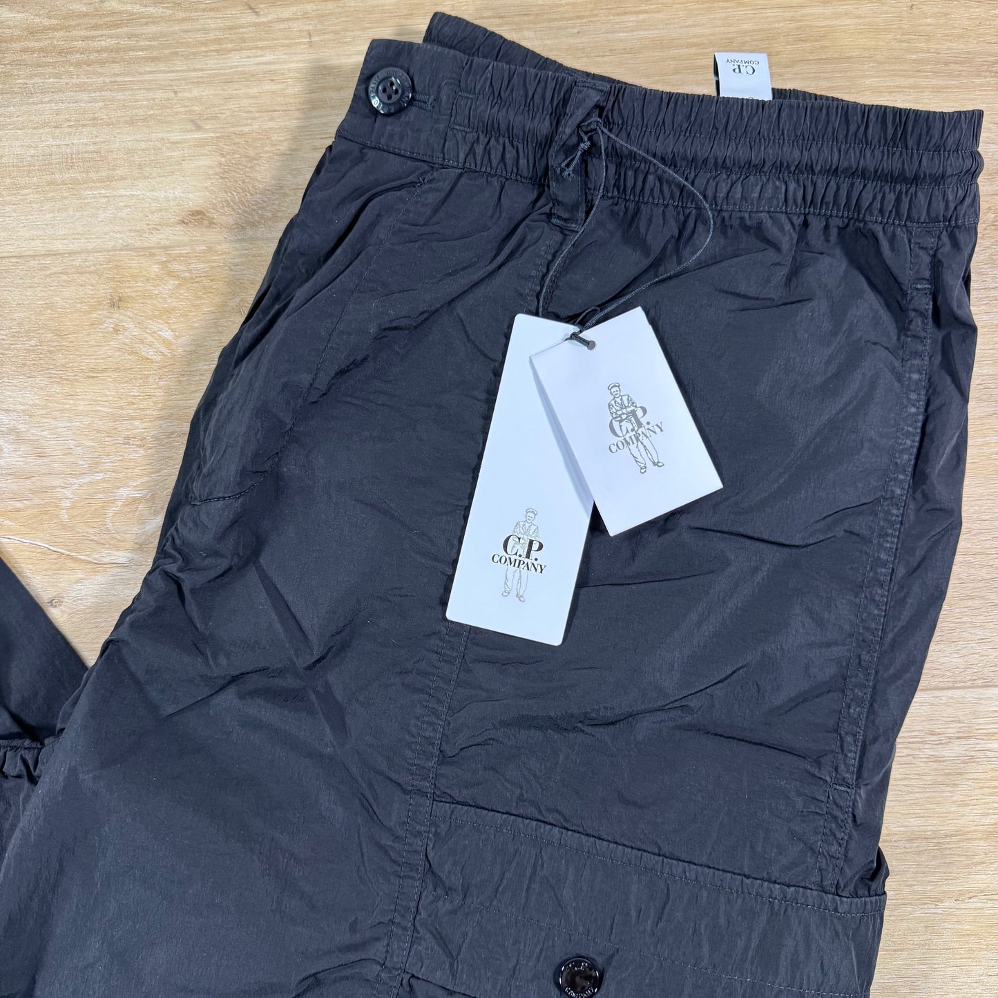 C.P. Company Chrome-R Cargo Lens Pants in Black