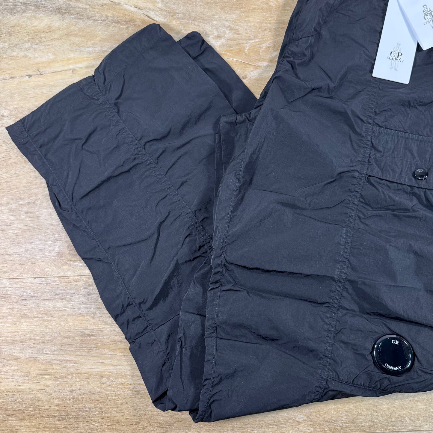 C.P. Company Chrome-R Cargo Lens Pants in Black