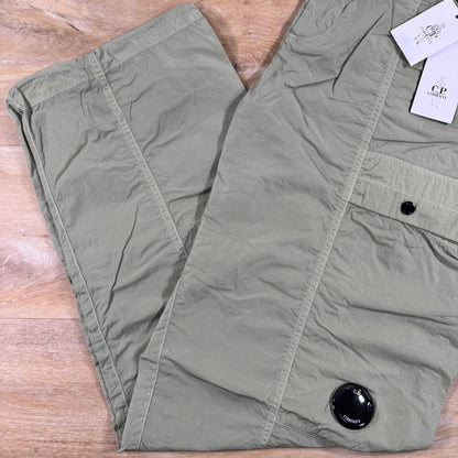 C.P. Company Chrome-R Cargo Lens Pants in Moss Gray - Green