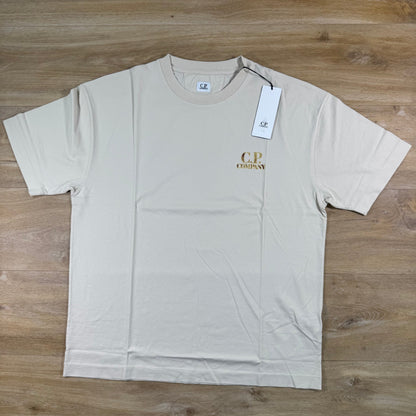 C.P. Company 30/1 Jersey Comfort Logo T-Shirt in Frozen Dew