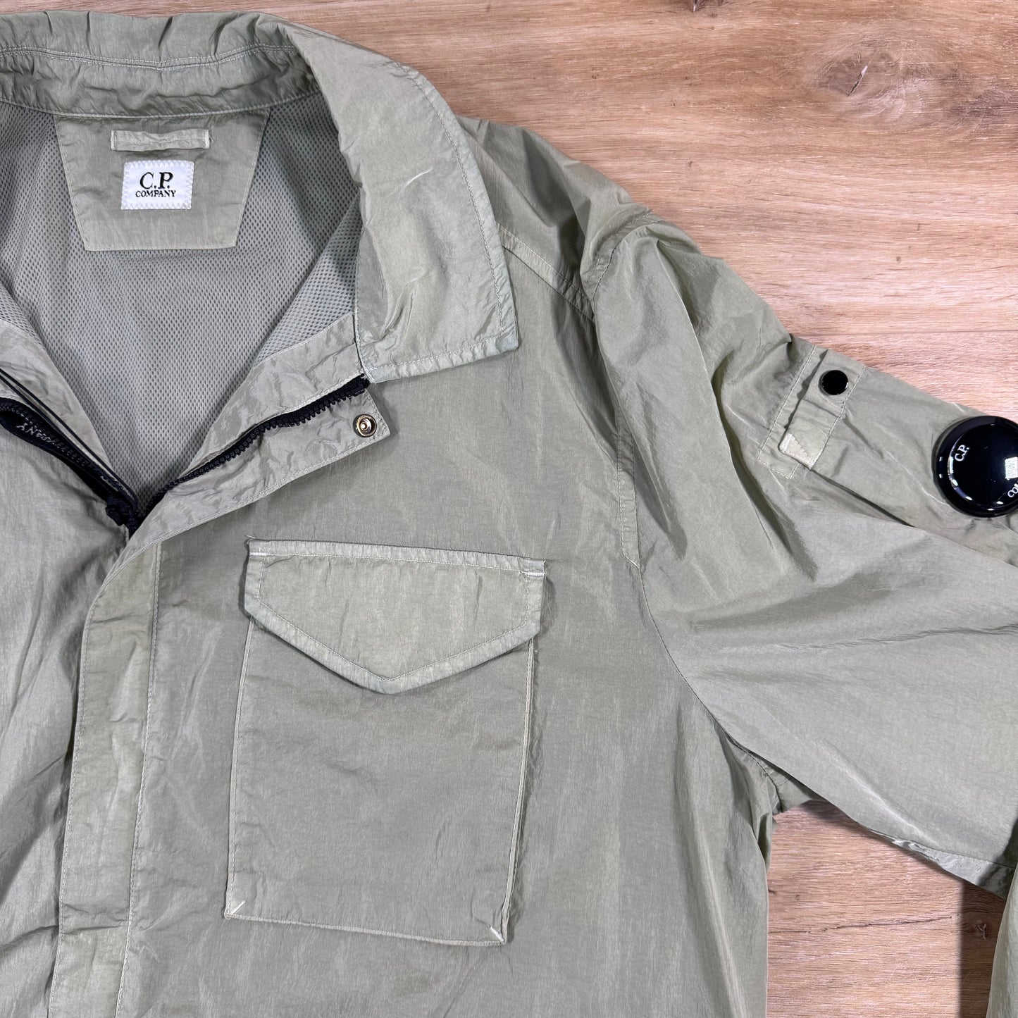 C.P. Company Chrome-R Lens Overshirt in Moss Gray - Green