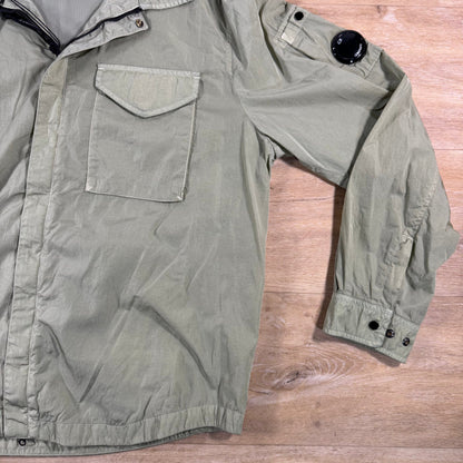 C.P. Company Chrome-R Lens Overshirt in Moss Gray - Green