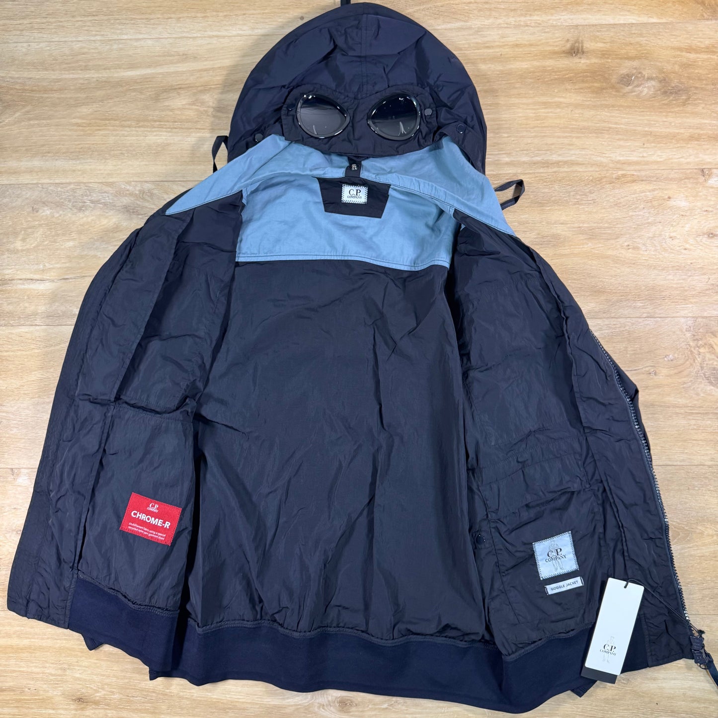 C.P. Company Chrome-R Goggle Jacket in Navy
