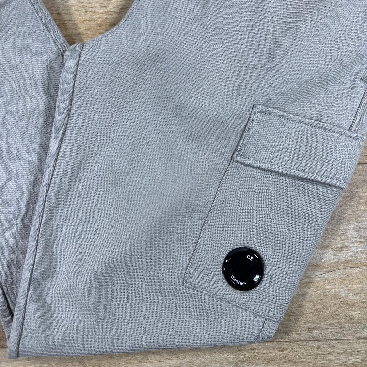 C.P. Company Diagonal Raised Fleece Lens Sweatpants in Dove