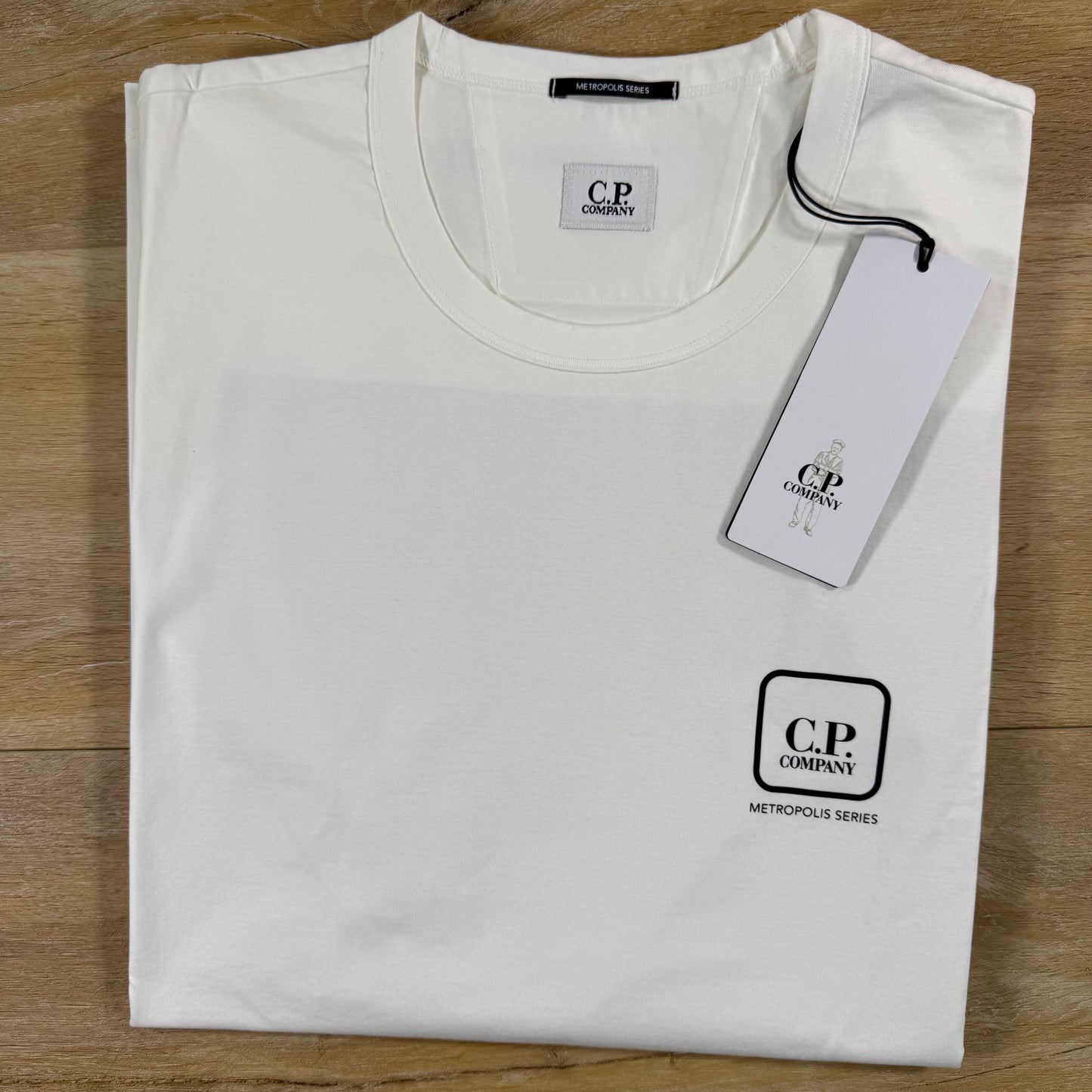 C.P. Company Metropolis Series T-Shirt in Gauze White