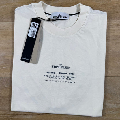 Stone Island Stone Print T-Shirt in Ivory