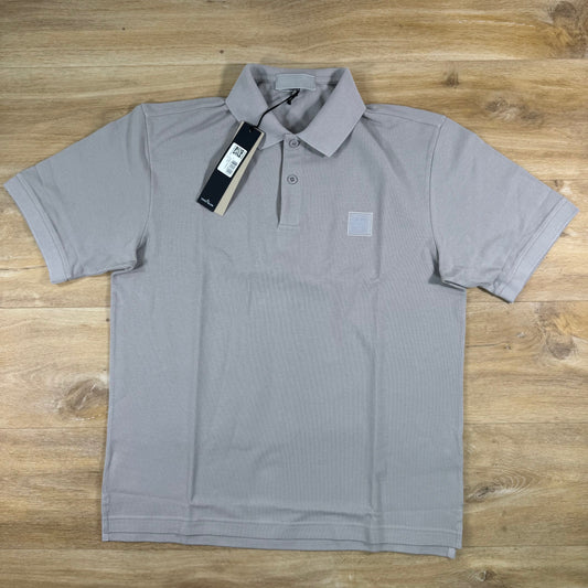 Stone Island Ghost Patch Logo Polo Shirt in Dust Grey
