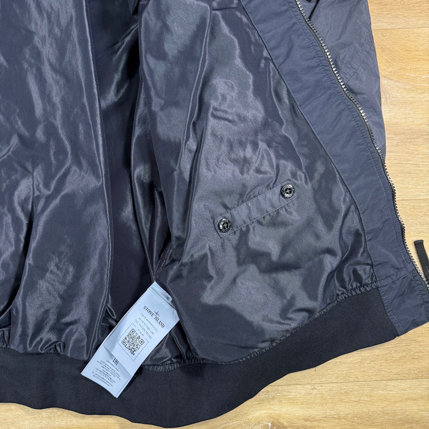 Stone Island Crinkle Reps NY Jacket in Navy