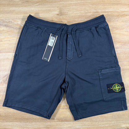 Stone Island Fleece Bermuda Shorts in Navy
