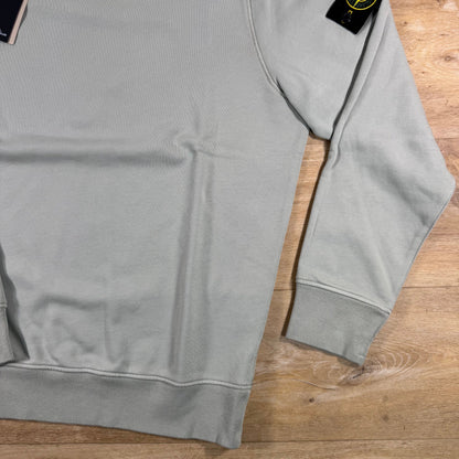 Stone Island Crewneck Fleece Sweatshirt in Sage Green