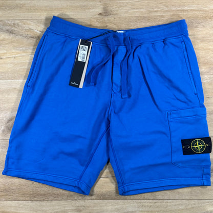 Stone Island Fleece Bermuda Shorts in Bright Blue