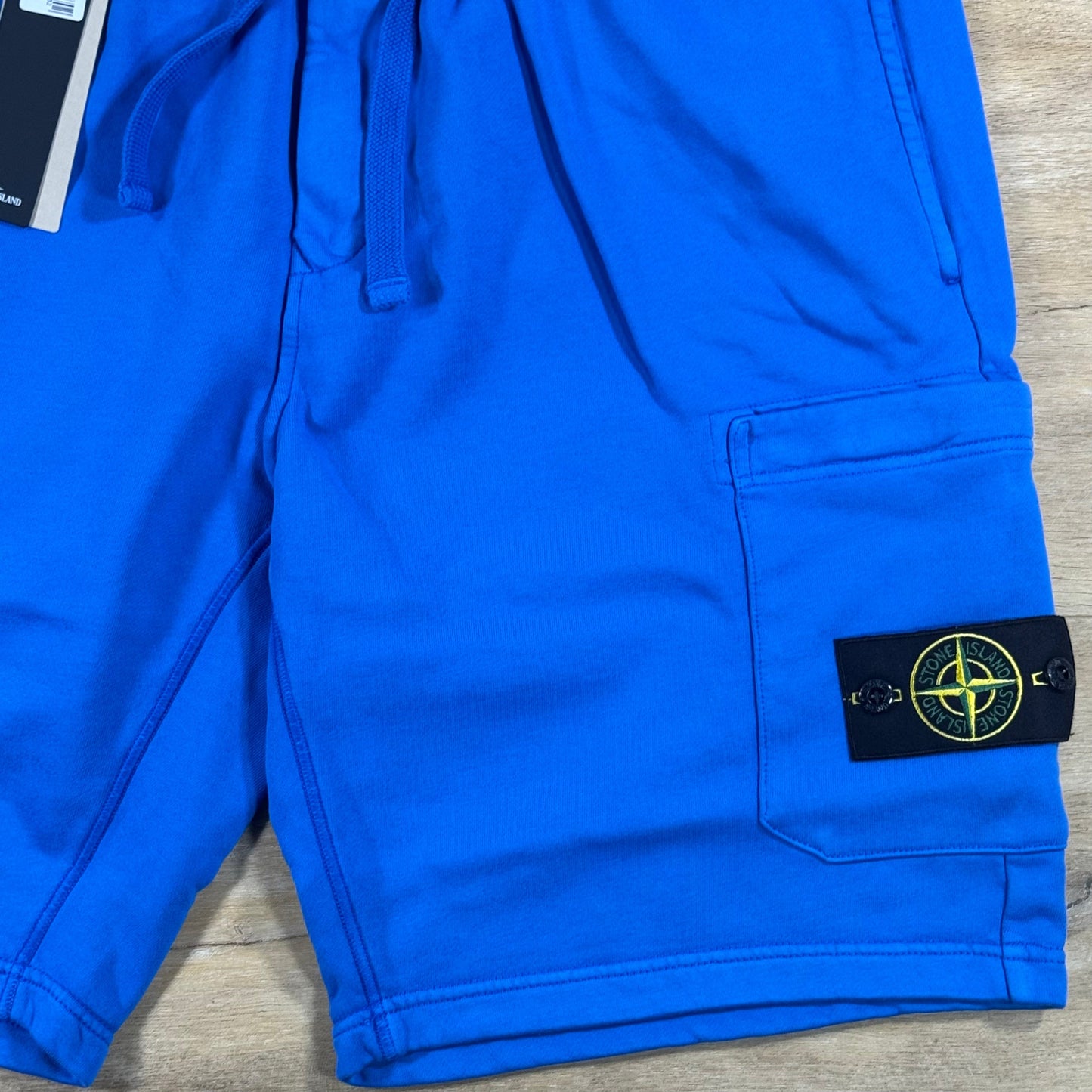 Stone Island Fleece Bermuda Shorts in Bright Blue