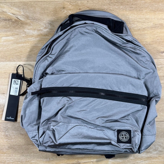 Stone Island Nylon Metal Backpack in Pearl Grey