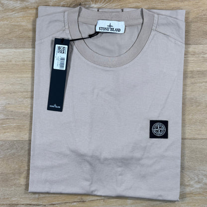 Stone Island Patch Logo T-Shirt in Desert