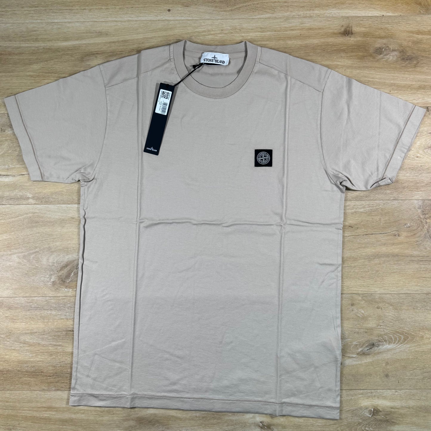 Stone Island Patch Logo T-Shirt in Desert