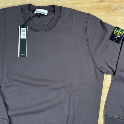 Stone Island Crewneck Fleece Sweatshirt in Charcoal Grey