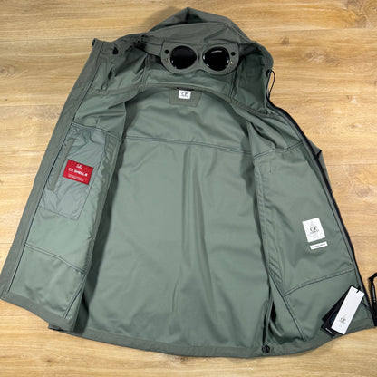 C.P. Company Shell-R Goggle Jacket in Laurel Wreath