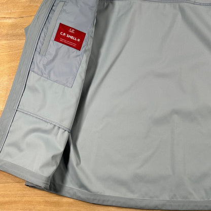 C.P. Company Shell-R Goggle Jacket in Silver Blue