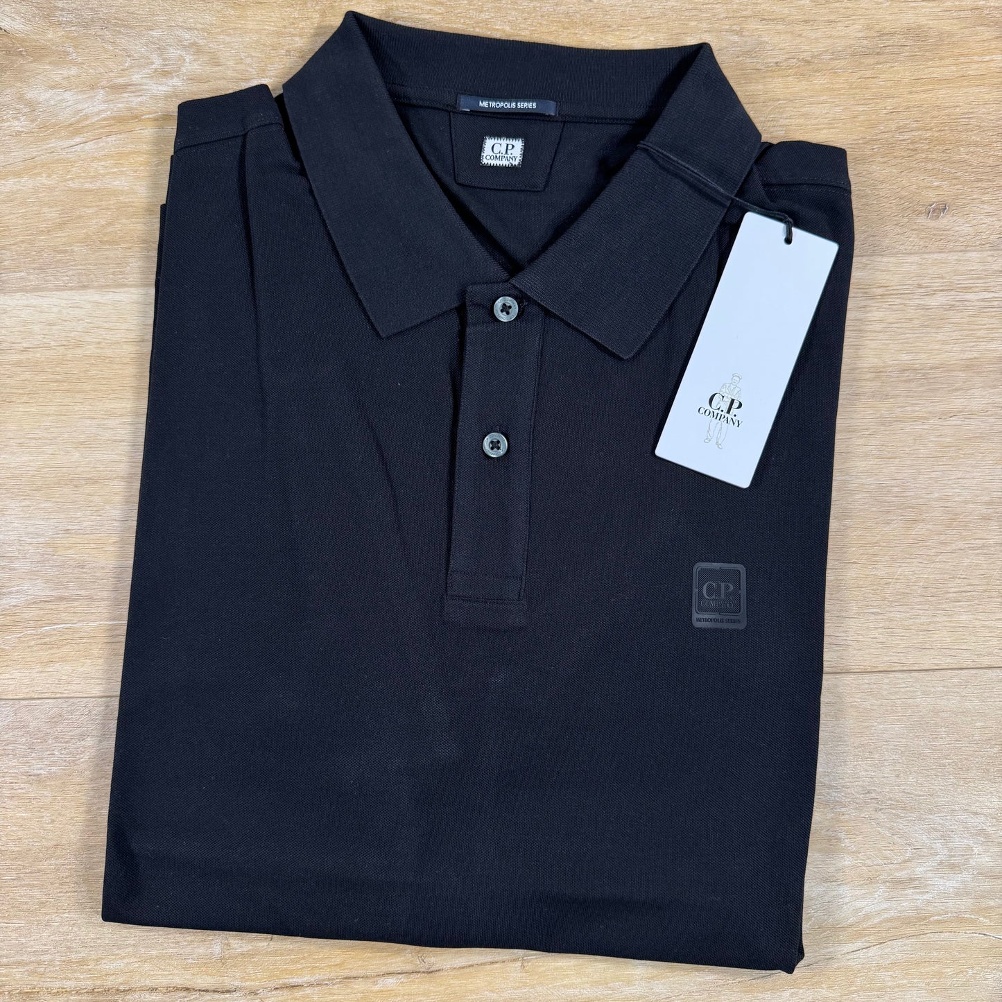 C.P. Company Metropolis Series Polo Shirt in Black