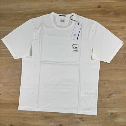 C.P. Company Metropolis Series Reverse Print T-Shirt in Gauze White