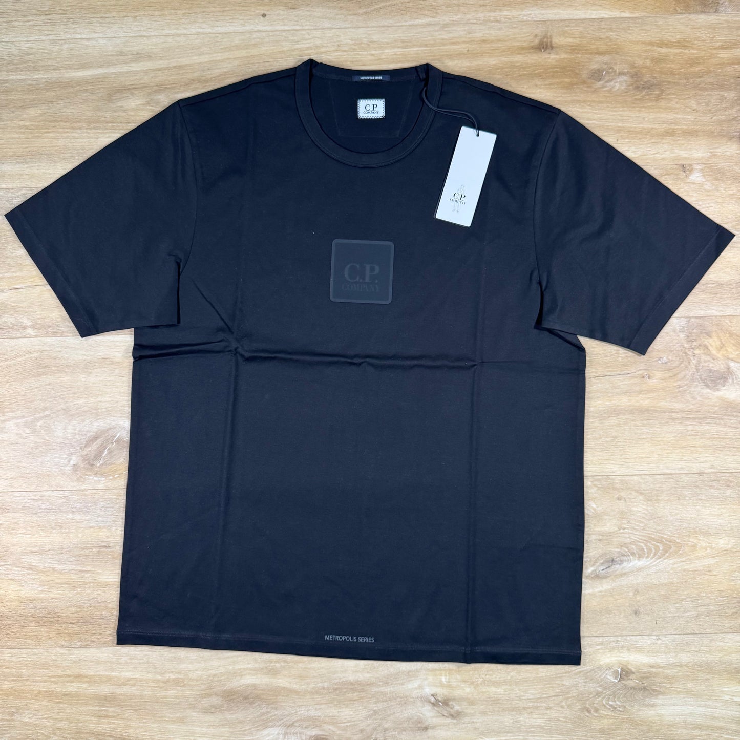 C.P. Company Metropolis Series Square Logo T-Shirt in Black