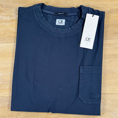 C.P. Company 24/1 Pigment Dyed T-Shirt in Midnight Navy