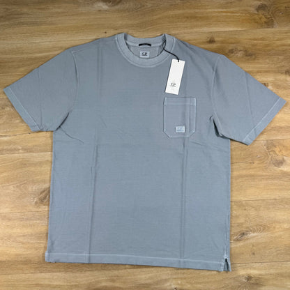 C.P. Company 24/1 Pigment Dyed T-Shirt in Silver Blue