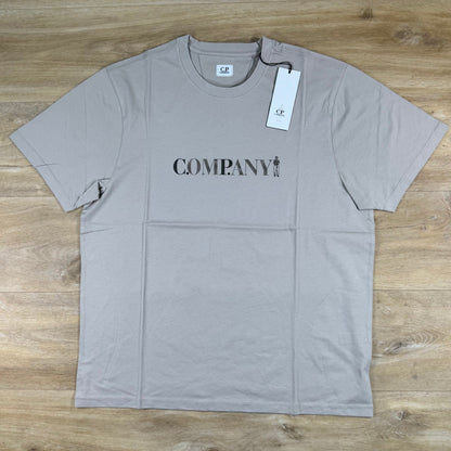 C.P. Company Chest Logo T-Shirt in Dove