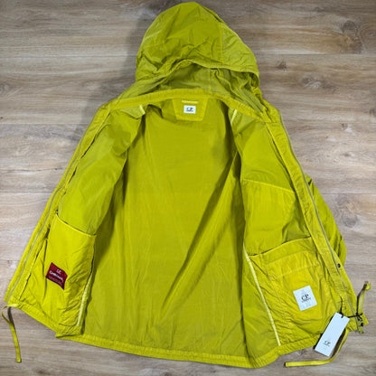 C.P. Company Chrome-R Hooded Lens Overshirt in Antique Moss - Yellow