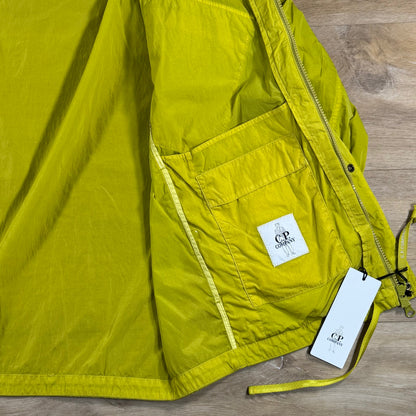 C.P. Company Chrome-R Hooded Lens Overshirt in Antique Moss - Yellow