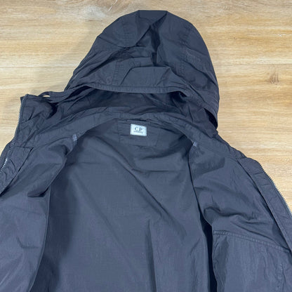 C.P. Company Chrome-R Hooded Lens Overshirt in Black