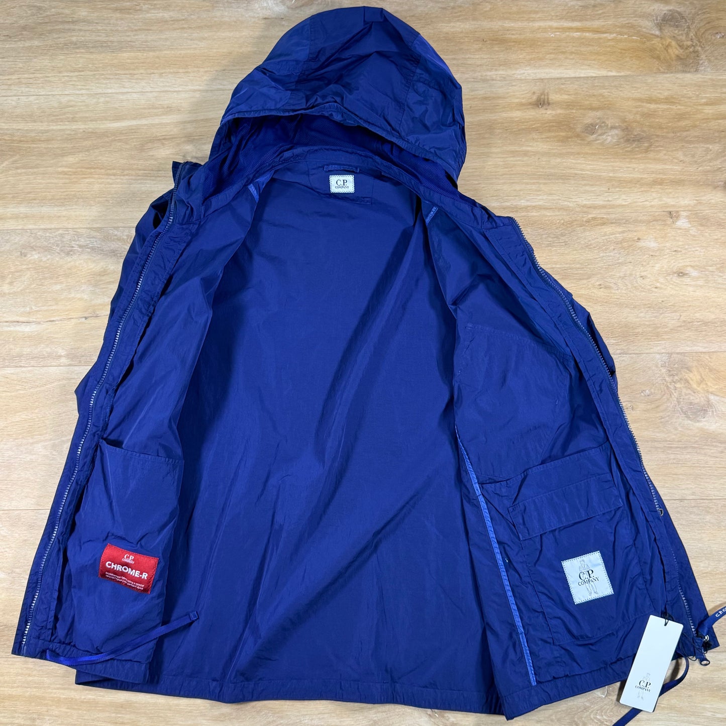 C.P. Company Chrome-R Hooded Lens Overshirt in Blueprint