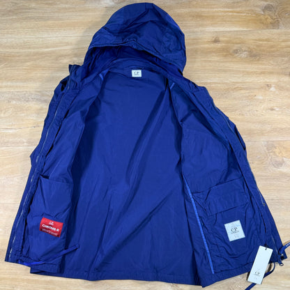 C.P. Company Chrome-R Hooded Lens Overshirt in Blueprint