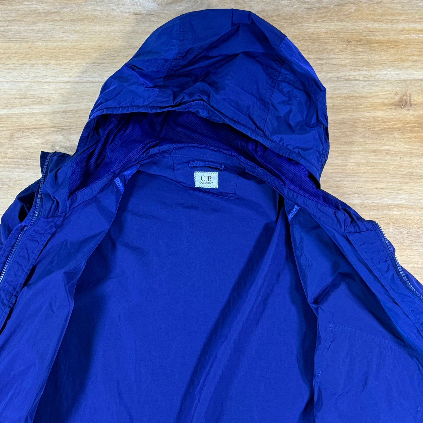 C.P. Company Chrome-R Hooded Lens Overshirt in Blueprint