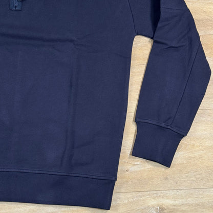 C.P. Company Diagonal Raised Half-Zip Lens Sweatshirt in Navy