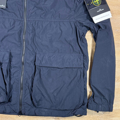 Stone Island Nylon Smerigliato-TC Short Hooded Parka in Navy