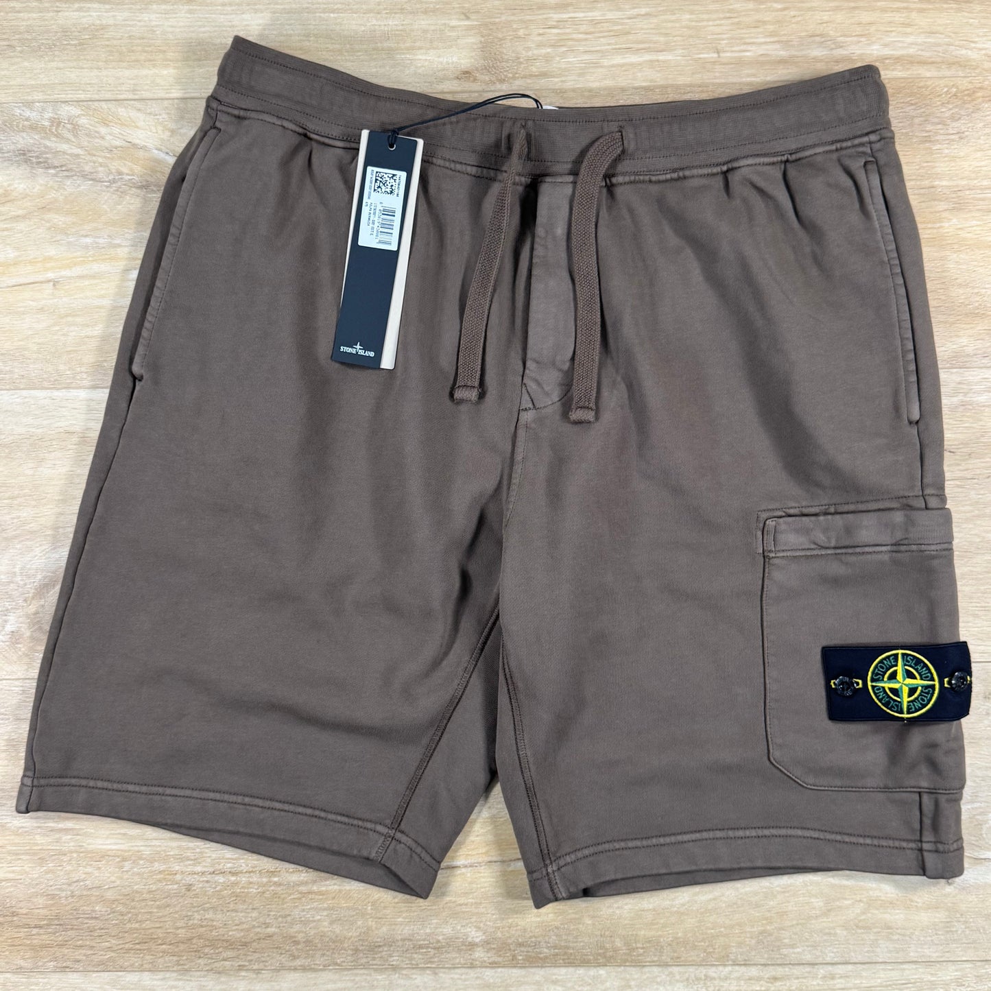 Stone Island Fleece Bermuda Shorts in Umber - Brown