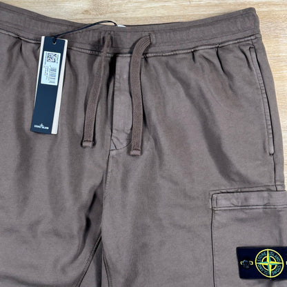 Stone Island Fleece Bermuda Shorts in Umber - Brown