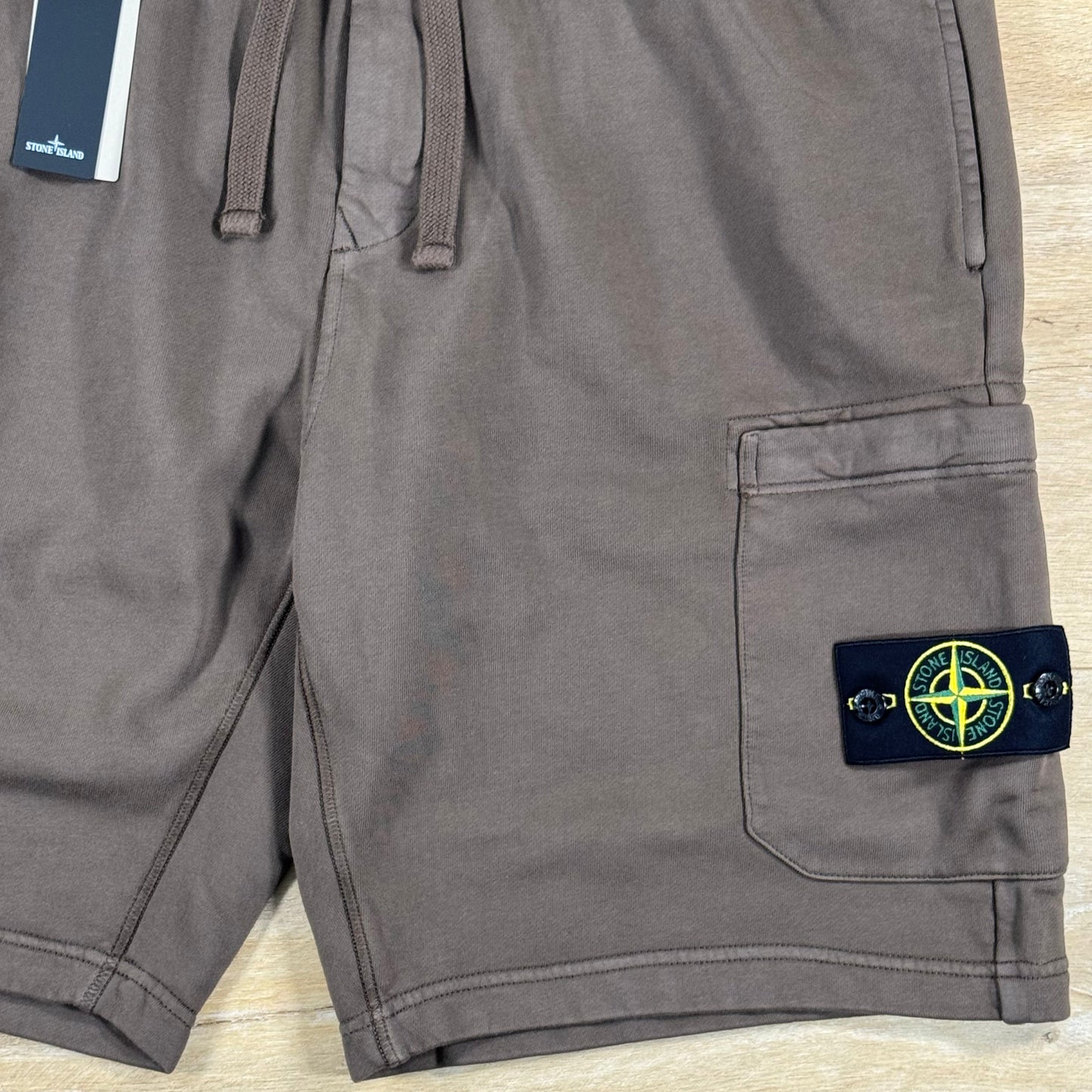 Stone Island Fleece Bermuda Shorts in Umber - Brown