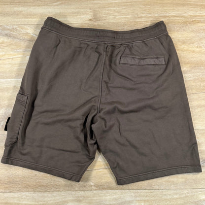 Stone Island Fleece Bermuda Shorts in Umber - Brown