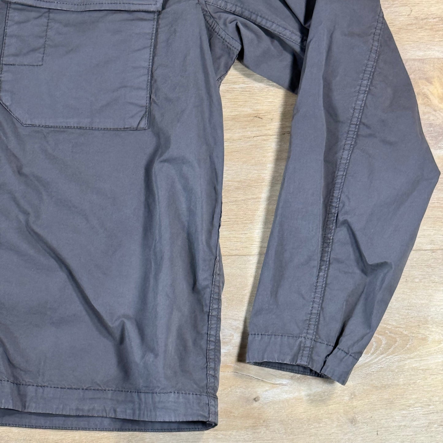 Stone Island Stretch Twill Overshirt in Charcoal Grey
