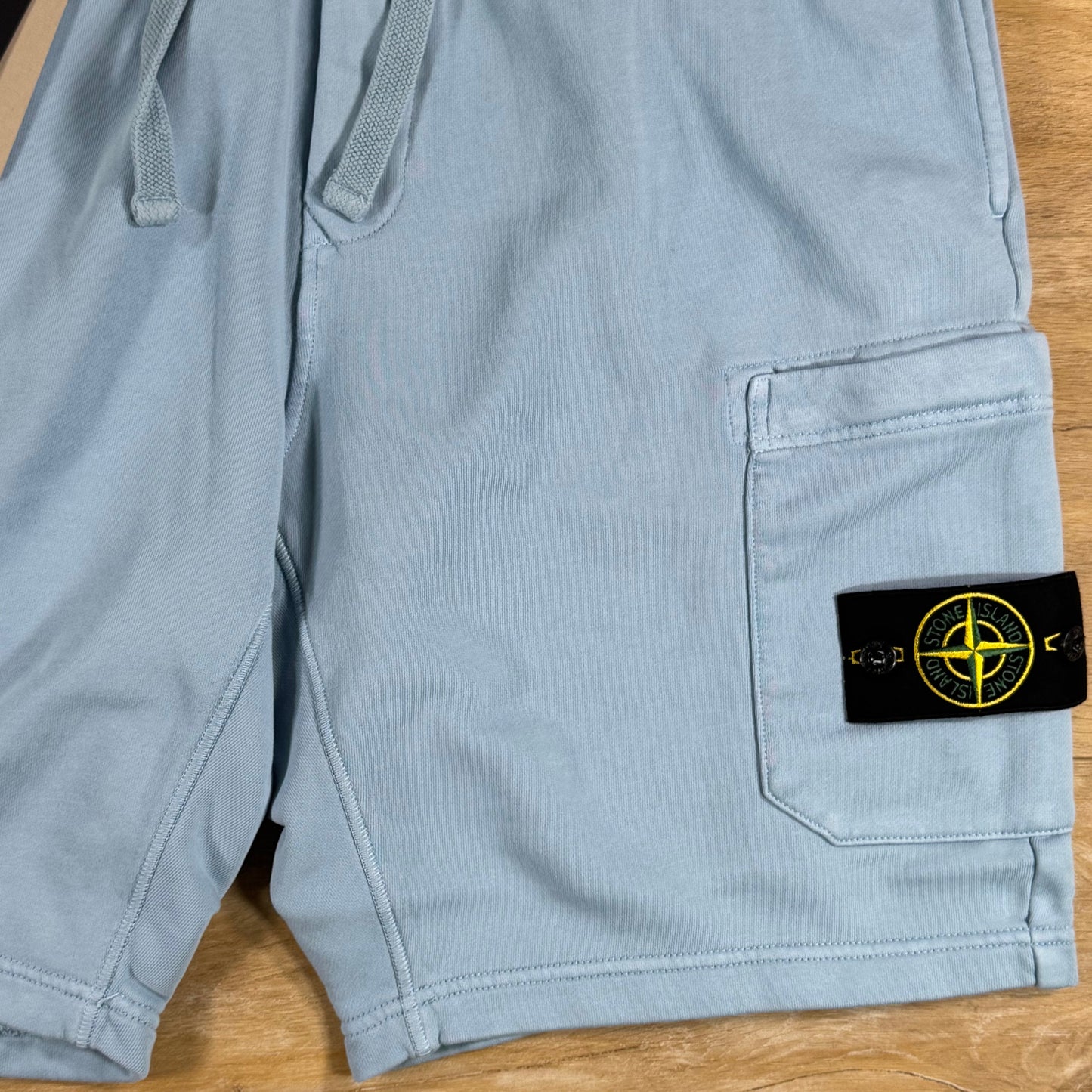 Stone Island Fleece Bermuda Shorts in Dust Blue