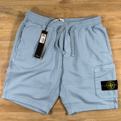 Stone Island Fleece Bermuda Shorts in Dust Blue