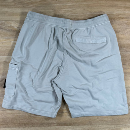 Stone Island Fleece Bermuda Shorts in Pearl Grey