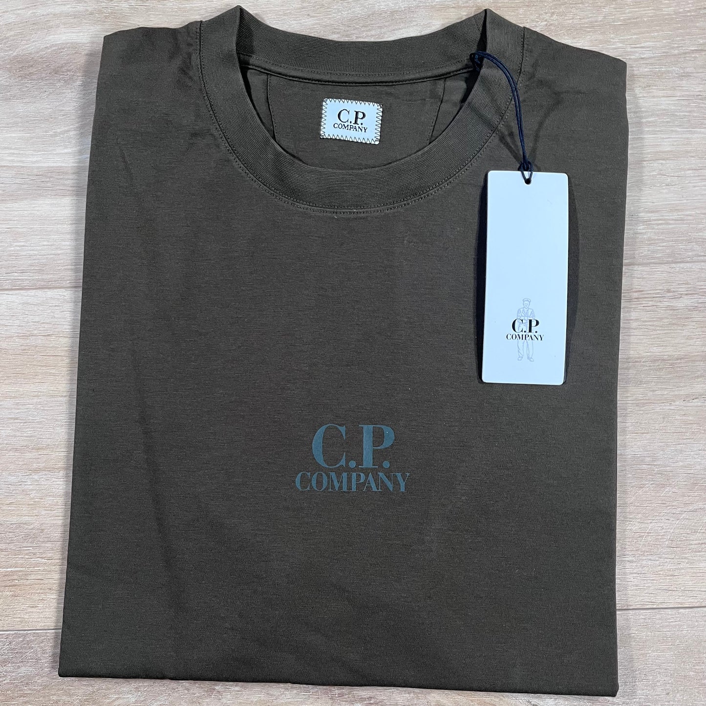 C.P. Company 30/1 Jersey British Sailor T-Shirt in Ivy Green